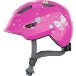 Abus Smiley 3.0 Kinder Fahrradhelm | pink butterfly shiny M
