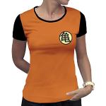 Orange Dragon Ball T-Shirts aus Baumwolle für Damen Größe XS 