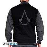 Anthrazitfarbene Assassin's Creed Herrensweatshirts aus Baumwolle Größe XL 