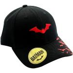 Schwarze Bestickte Batman Snapback-Caps für Herren Einheitsgröße 