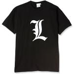 Schwarze Death Note T-Shirts für Herren Größe S 