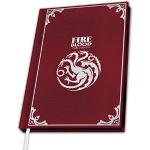 Rote Game of Thrones Haus Targaryen Notizbücher & Kladden DIN A5 aus Papier 