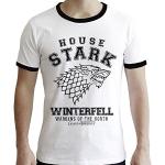 Bunte Game of Thrones Haus Stark T-Shirts für Herren Größe M 