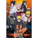 Reduzierte Bunte Naruto Poster aus Papier 