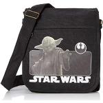 Schwarze Star Wars Yoda Messenger Bags & Kuriertaschen 