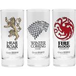 Game of Thrones Haus Stark Glasserien & Gläsersets aus Glas spülmaschinenfest 3-teilig 