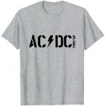 Graue AC/DC Herrenbandshirts Größe S 
