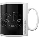 Schwarze AC/DC Untertassen 