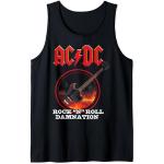 Schwarze AC/DC Tank-Tops für Damen Größe S für den für den Sommer 