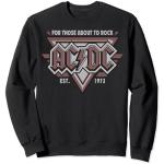 Schwarze AC/DC Herrensweatshirts Größe S 