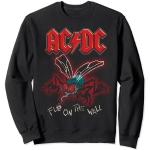 Schwarze AC/DC Herrensweatshirts Größe S 