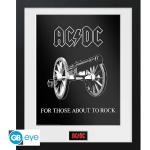 AC/DC Kunstdrucke aus Kunststoff mit Rahmen 30x40 