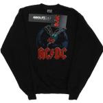 Schwarze Langärmelige AC/DC Herrensweatshirts aus Jersey Größe 5 XL 