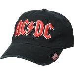 Schwarze AC/DC Herrenschirmmützen Einheitsgröße 