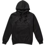 Schwarze Langärmelige AC/DC Herrenhoodies & Herrenkapuzenpullover aus Baumwolle mit Kapuze Größe XL für den für den Herbst 