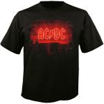 Schwarze AC/DC Rundhals-Ausschnitt Herrenbandshirts aus Baumwolle Größe L 