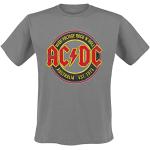 Graue AC/DC Bio Herrenbandshirts Größe XL für Festivals 