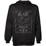 Schwarze AC/DC Herrenhoodies & Herrenkapuzenpullover Größe M für den für den Herbst 
