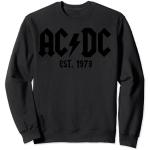 Schwarze AC/DC Damensweatshirts Größe S 