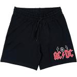 Schwarze United Labels AC/DC Bio Sweatshorts aus Baumwolle für Herren Größe XXL für den für den Sommer 