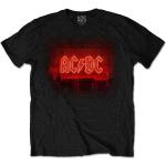 Schwarze Unifarbene Punk AC/DC Herrenbandshirts Größe XL 