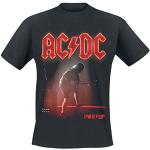 Schwarze AC/DC Herrenbandshirts aus Baumwolle Größe XL 