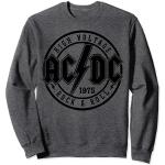 Graue AC/DC Herrensweatshirts Größe S 