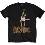 Schwarze AC/DC Herrenbandshirts Größe M 