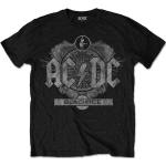 Schwarze AC/DC Herrenbandshirts Größe L 