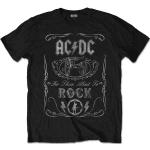 Schwarze Vintage AC/DC Herrenbandshirts Größe S für den für den Sommer 