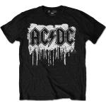 Schwarze AC/DC Herrenbandshirts Größe L für den für den Sommer 