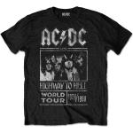 Schwarze AC/DC Herrenbandshirts Größe L 