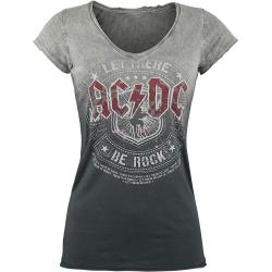 AC/DC T-Shirt - Let there be Rock - S bis 4XL - für Damen - Größe L - grau/dunkelgrau - EMP exklusives Merchandise