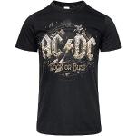 Schwarze AC/DC Rundhals-Ausschnitt Herrenbandshirts aus Baumwolle maschinenwaschbar Größe 5 XL 