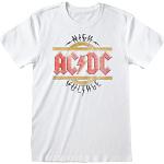 Reduzierte Weiße Vintage AC/DC Herrenbandshirts aus Baumwolle Größe XL 