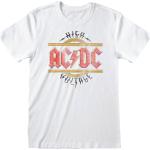 Weiße AC/DC Herrenbandshirts Größe XL 