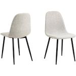Hellgraue AC Design Furniture Organische Esszimmerstühle ohne Armlehne gepolstert Breite 0-50cm, Höhe 50-100cm, Tiefe 50-100cm 4-teilig 