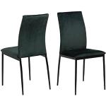 Dunkelgrüne Minimalistische AC Design Furniture Bürostühle & Schreibtischstühle aus Stoff gepolstert Breite 0-50cm, Tiefe 50-100cm 4-teilig 
