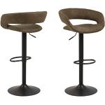 Moderne AC Design Furniture Barhocker & Barstühle pulverbeschichtet höhenverstellbar Breite 50-100cm, Höhe 100-150cm, Tiefe 0-50cm 2-teilig 