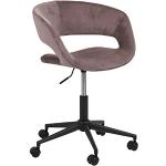 Reduzierte Rosa AC Design Furniture Bürostühle & Schreibtischstühle aus Samt höhenverstellbar Breite 50-100cm, Höhe 50-100cm, Tiefe 50-100cm 