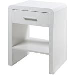 Weiße Moderne AC Design Furniture Nachttische & Nachtschränke mit Schublade Breite 0-50cm, Höhe 50-100cm, Tiefe 0-50cm 