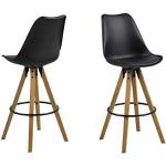 Reduzierte Schwarze Moderne AC Design Furniture Barhocker & Barstühle Breite 0-50cm, Höhe 100-150cm, Tiefe 50-100cm 