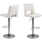 Reduzierte Weiße Moderne AC Design Furniture Drehhocker Breite 0-50cm, Höhe 100-150cm, Tiefe 50-100cm 2-teilig 