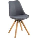 Dunkelgraue Skandinavische AC Design Furniture Esszimmerstühle & Küchenstühle aus Holz Breite 0-50cm, Höhe 50-100cm, Tiefe 50-100cm 2-teilig 