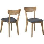 Reduzierte AC Design Furniture Esszimmerstühle & Küchenstühle aus Eiche Breite 0-50cm, Höhe 50-100cm, Tiefe 0-50cm 2-teilig 