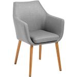 Reduzierte Hellgraue Moderne AC Design Furniture Polsterstühle mit Armlehne Breite 50-100cm, Höhe 50-100cm, Tiefe 50-100cm 