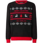 Reduzierte Schwarze AC Mailand Weihnachtspullover aus Acryl für Herren Größe XL Weihnachten 