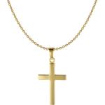 Goldene Kreuzketten aus Gold 9 Karat für Damen 