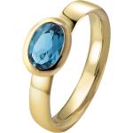 Blaue Topas Ringe aus Gold 9 Karat mit Topas für Damen 