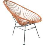 Braune ACAPULCO DESIGN Acapulco Chair pulverbeschichtet aus Leder Breite 50-100cm, Höhe 50-100cm, Tiefe 50-100cm 